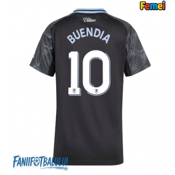 Aston Villa Emiliano Buendia #10 Tricou Fotbal Replică 2025-26 Femei Deplasare
